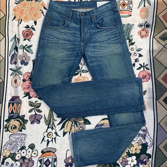 🔨 Rag & Bone Men’s Tailored Workwear Jeans 30x33 👖 Straight Leg Medium Wash 💎 - Picture 2 of 8